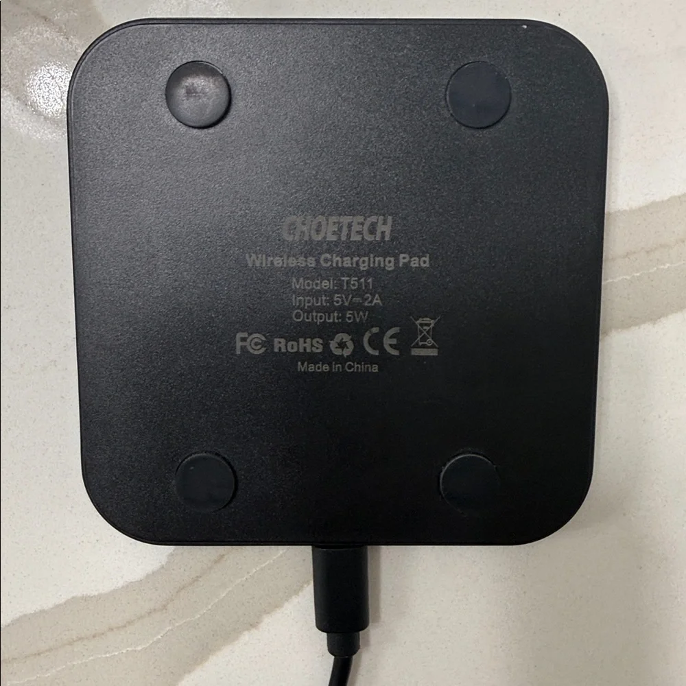 Wireless Charger Pad with Anti-Slip Rubber
